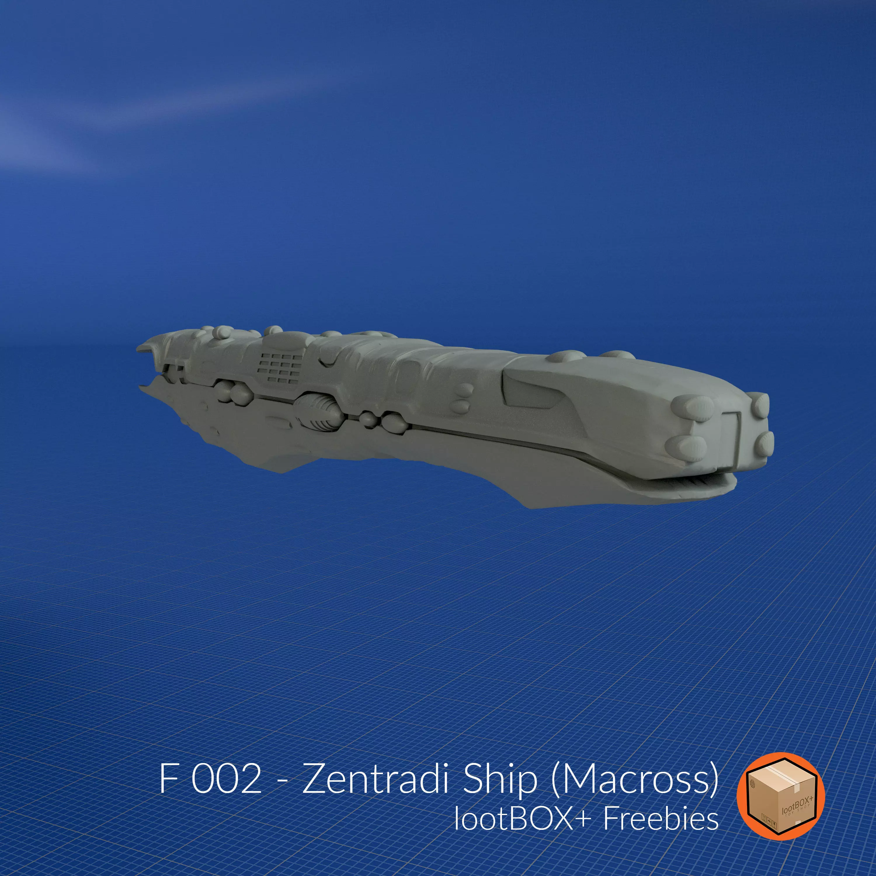 F 002 - ZENTRADI SHIP Free 3D print model
