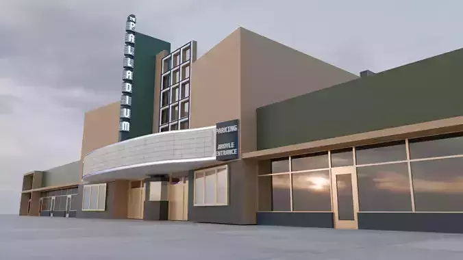 Hollywood Palladium 3D Model 