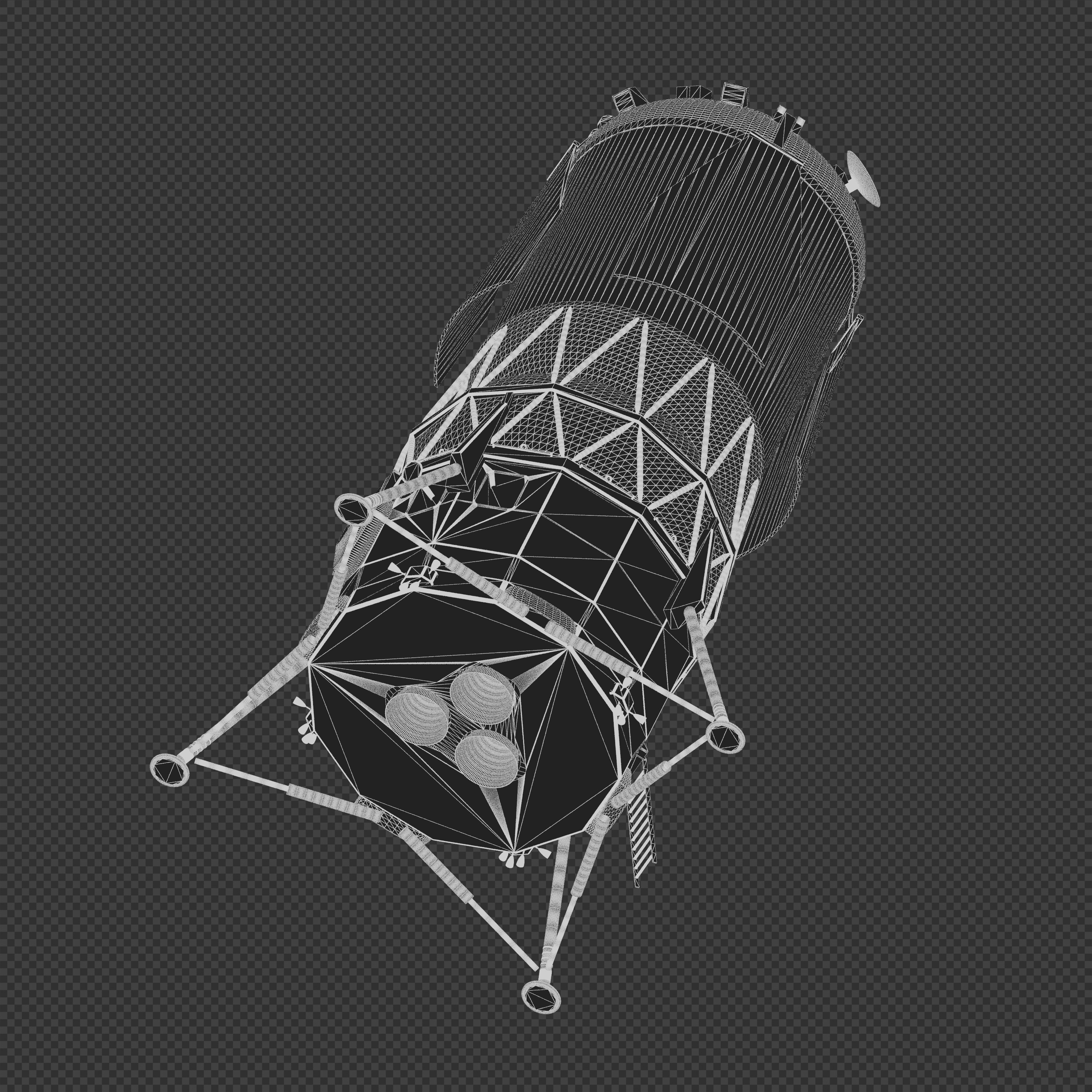 Blue Moon Human Landing System 3D model_10