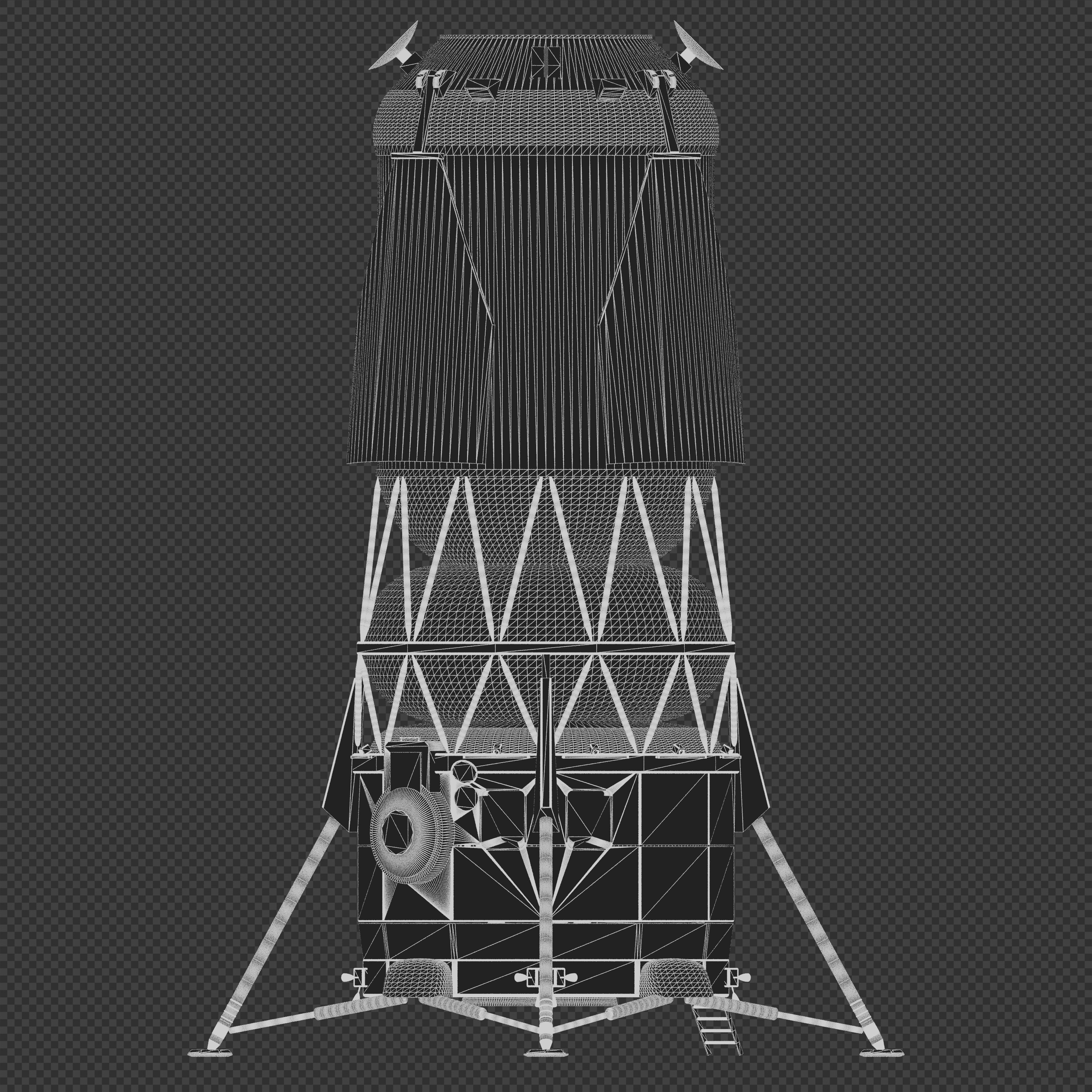 Blue Moon Human Landing System 3D model_11