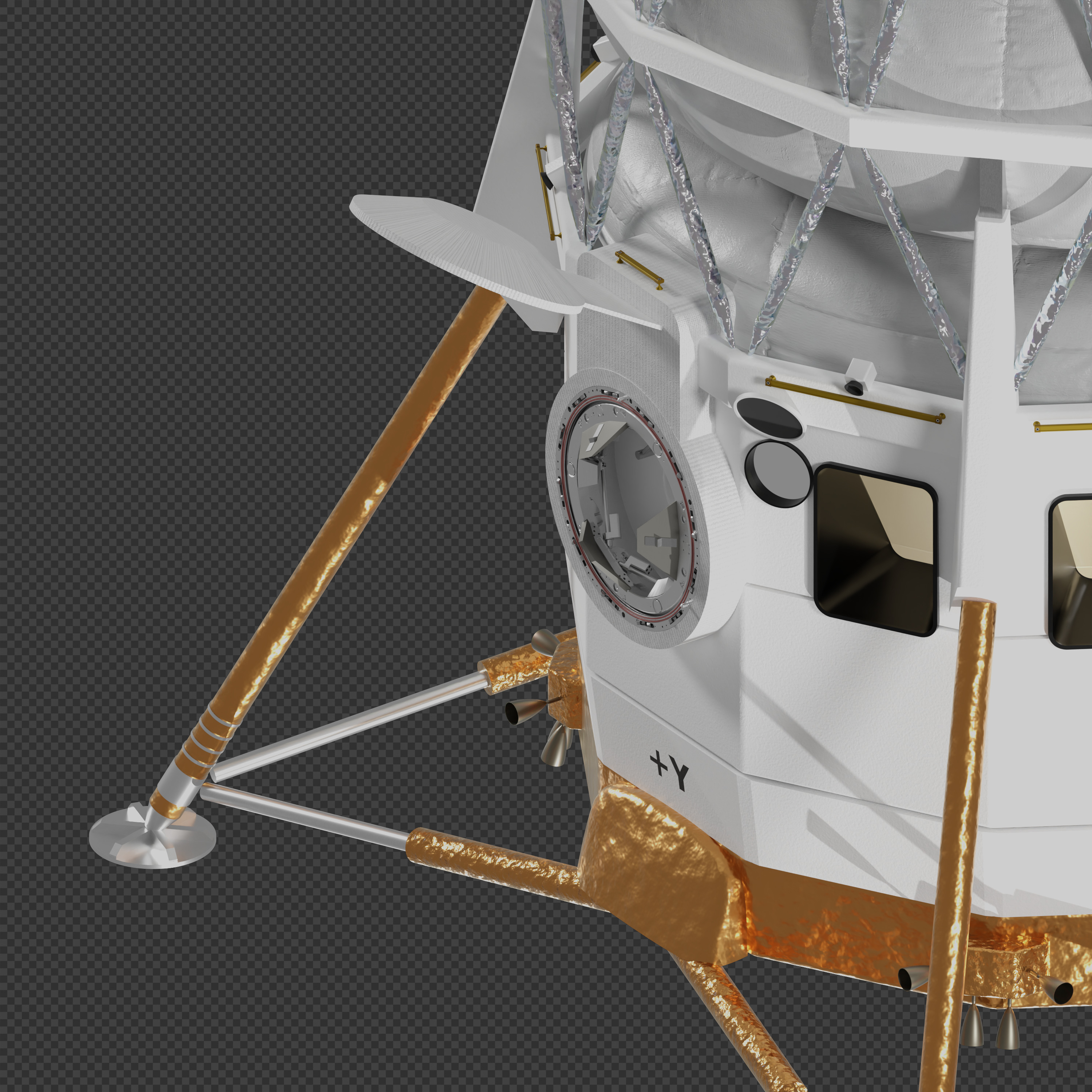 Blue Moon Human Landing System 3D model_6