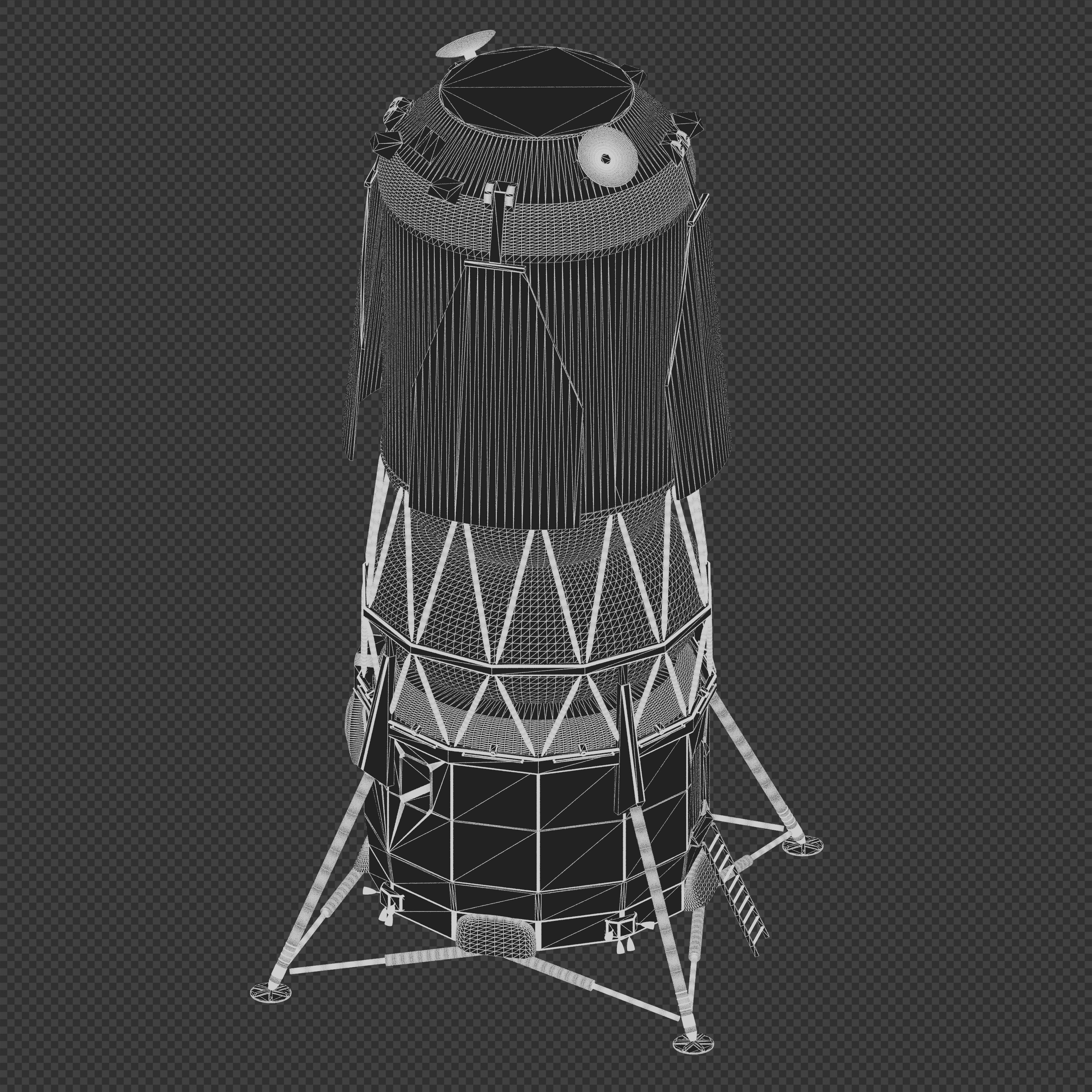 Blue Moon Human Landing System 3D model_9