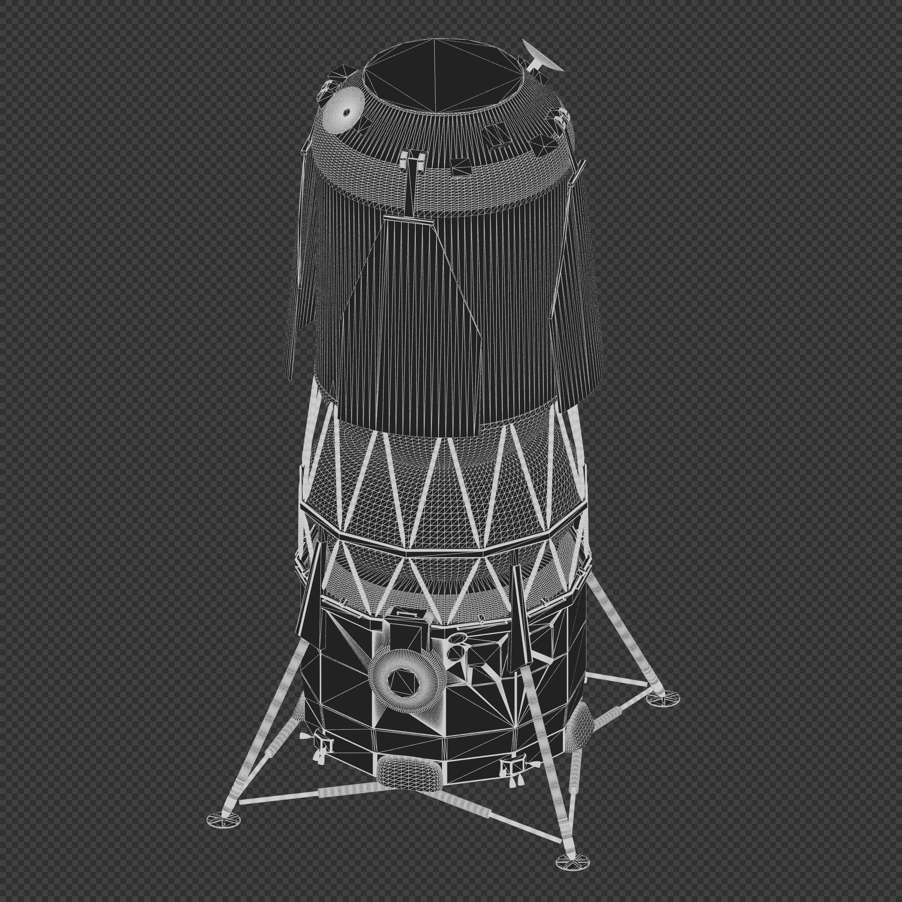 Blue Moon Human Landing System 3D model_8