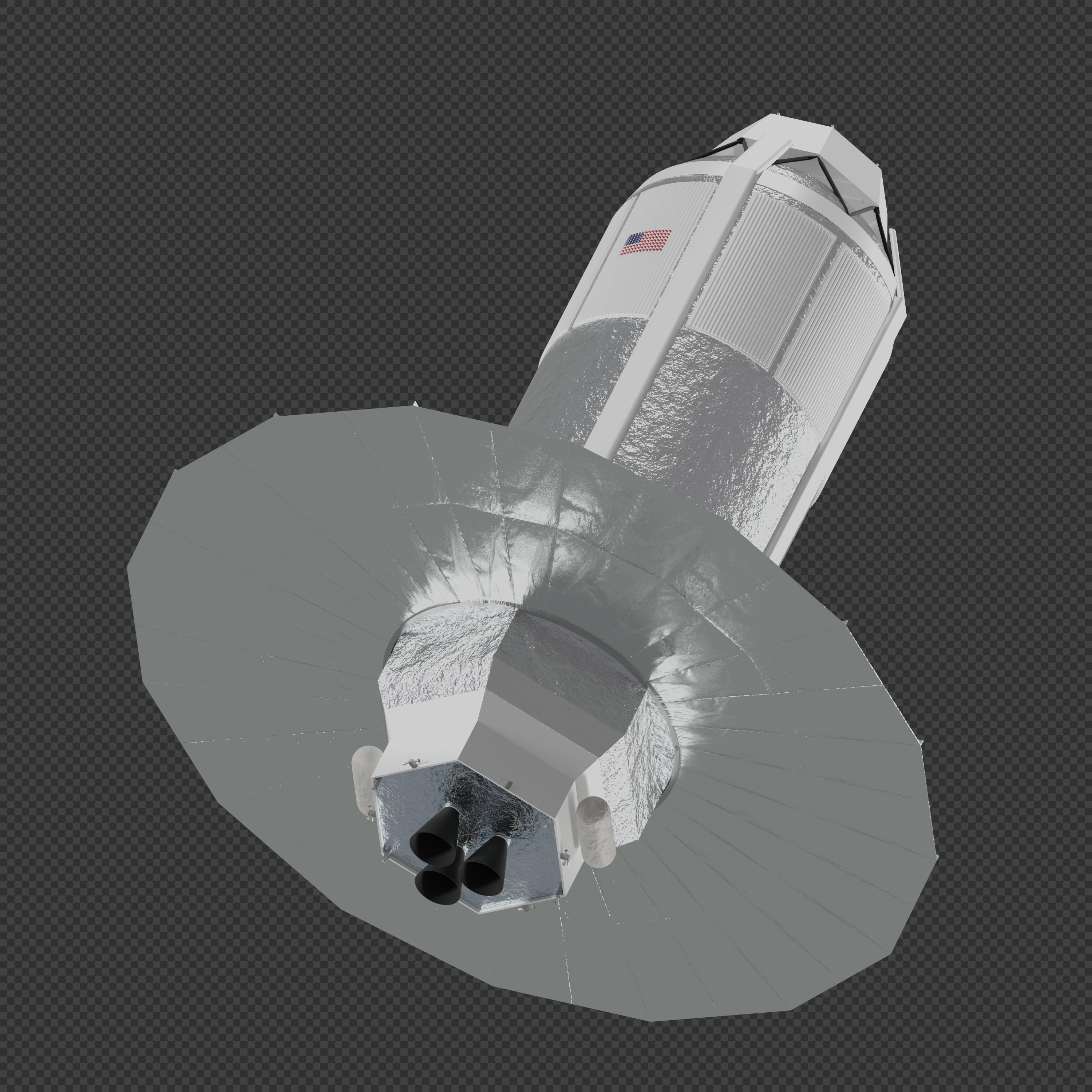 Blue Moon Human Landing System 3D model_17