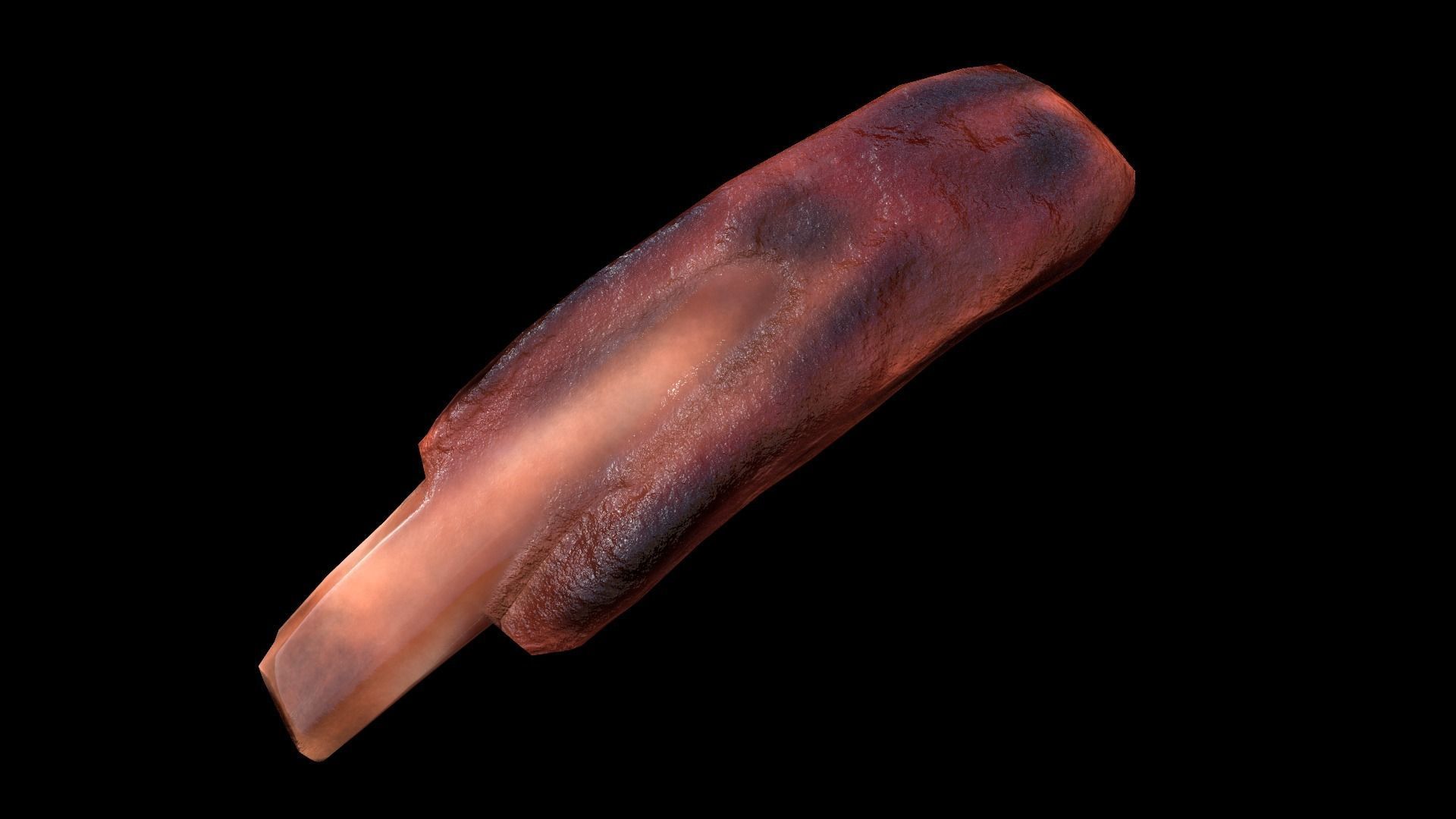 PorkRibsPiece Low-poly 3D model_4