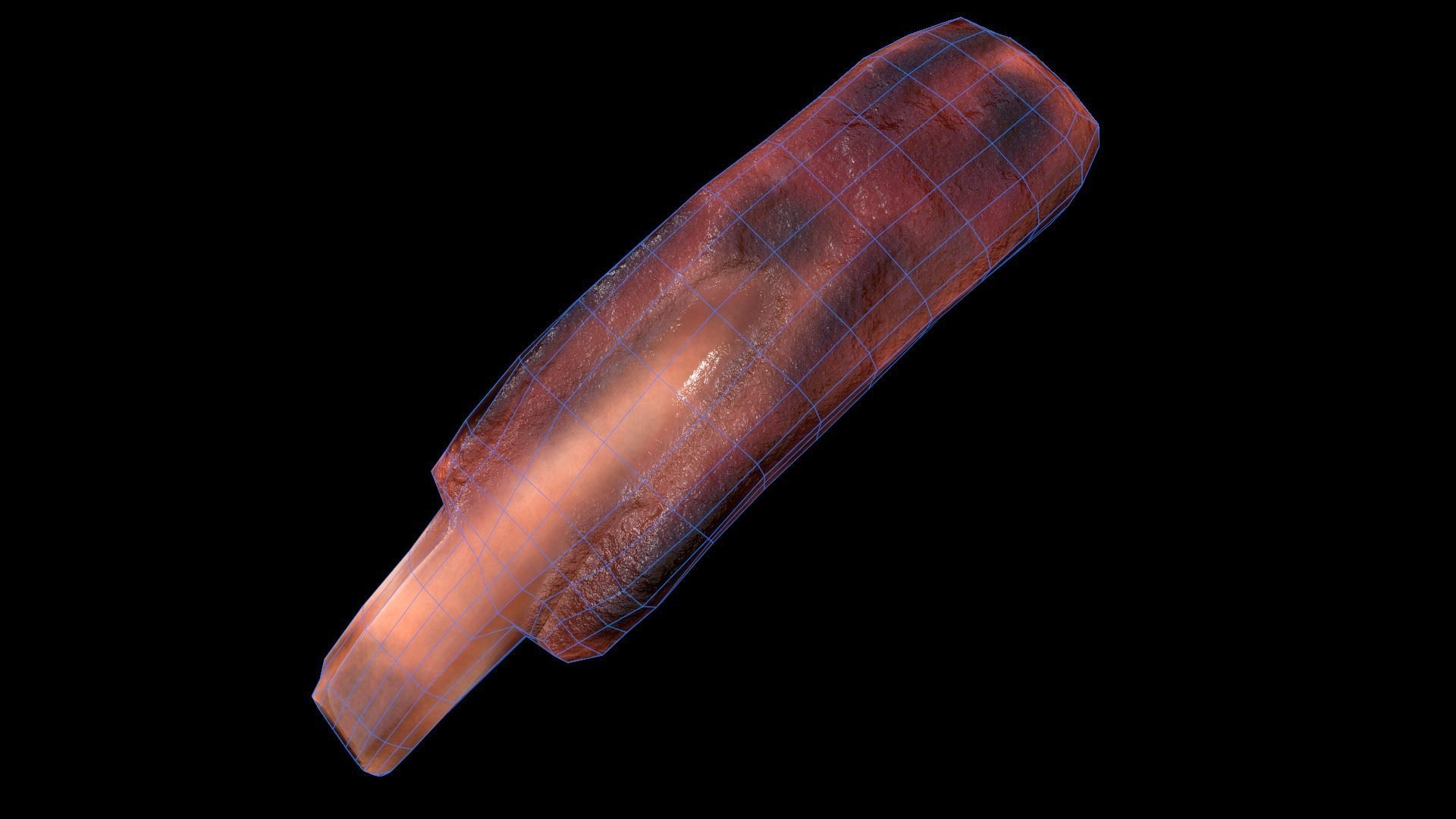 PorkRibsPiece Low-poly 3D model_9