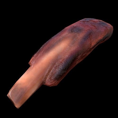 PorkRibsPiece Low-poly 3D model