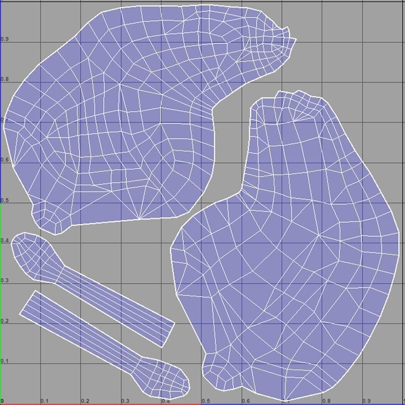 RabbitLegGrilled Low-poly 3D model_7