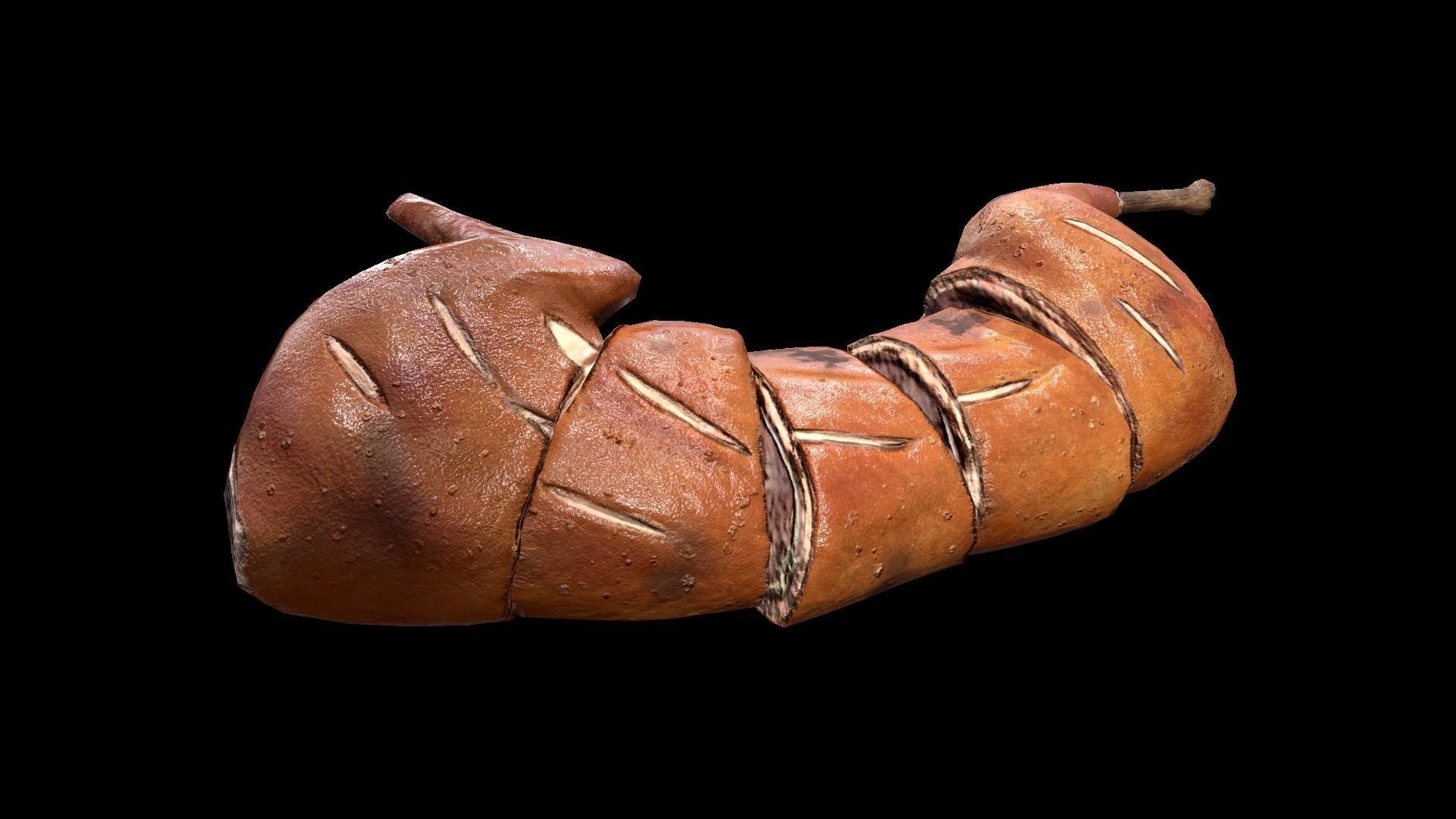 RabbitRoasting Low-poly 3D model_4