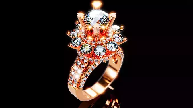 Engagement Ring 2 3D print model