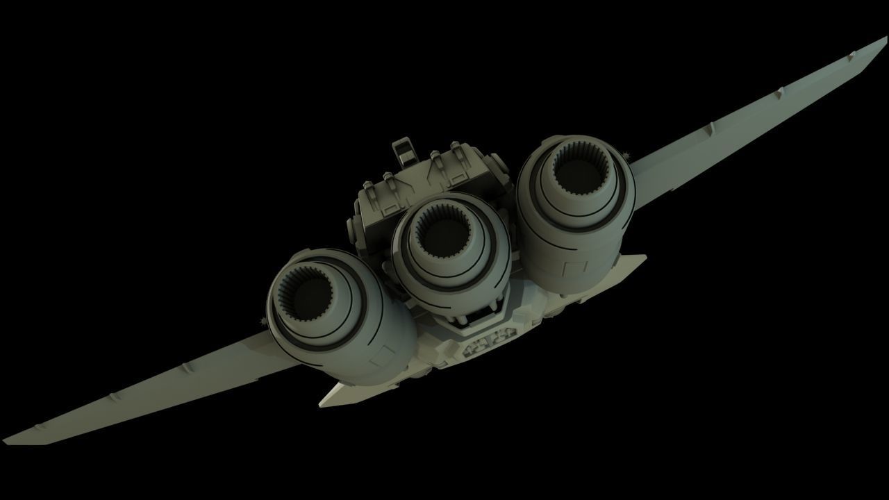 Pirate Snub Fighter 1 18th scale  3D print model_3