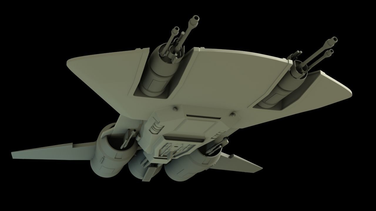 Pirate Snub Fighter 1 18th scale  3D print model_4