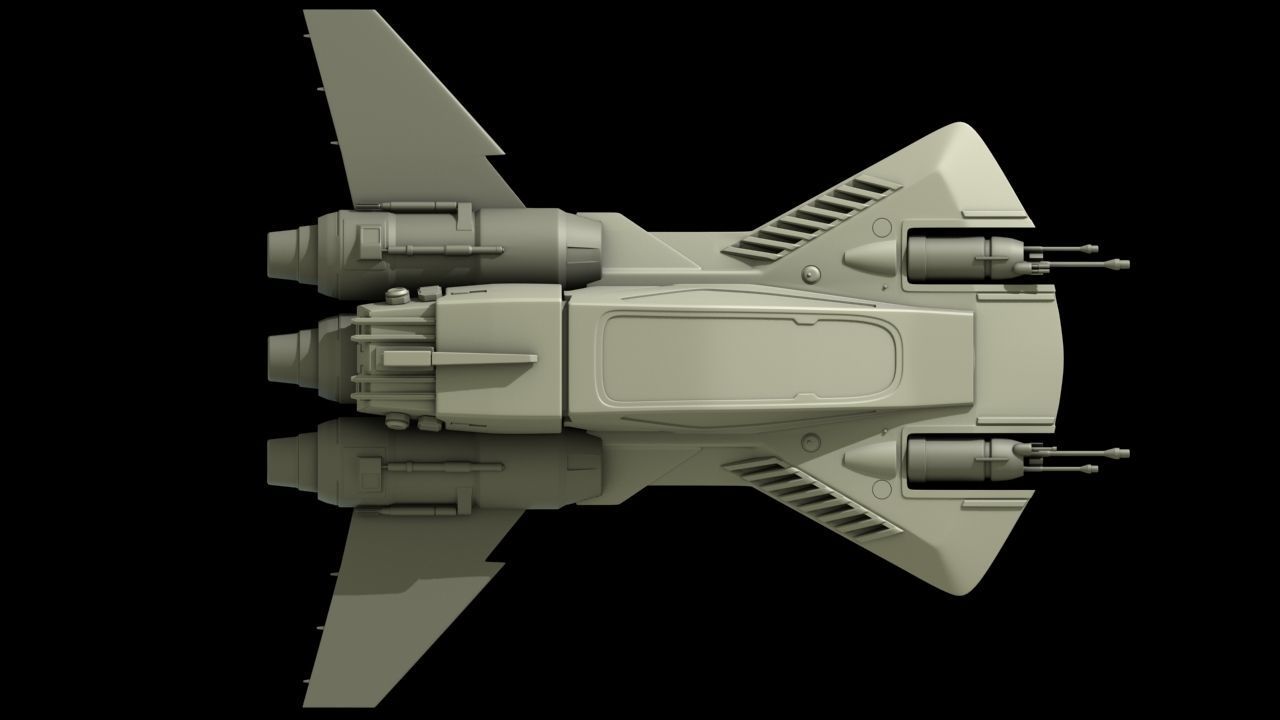 Pirate Snub Fighter 1 18th scale  3D print model_11