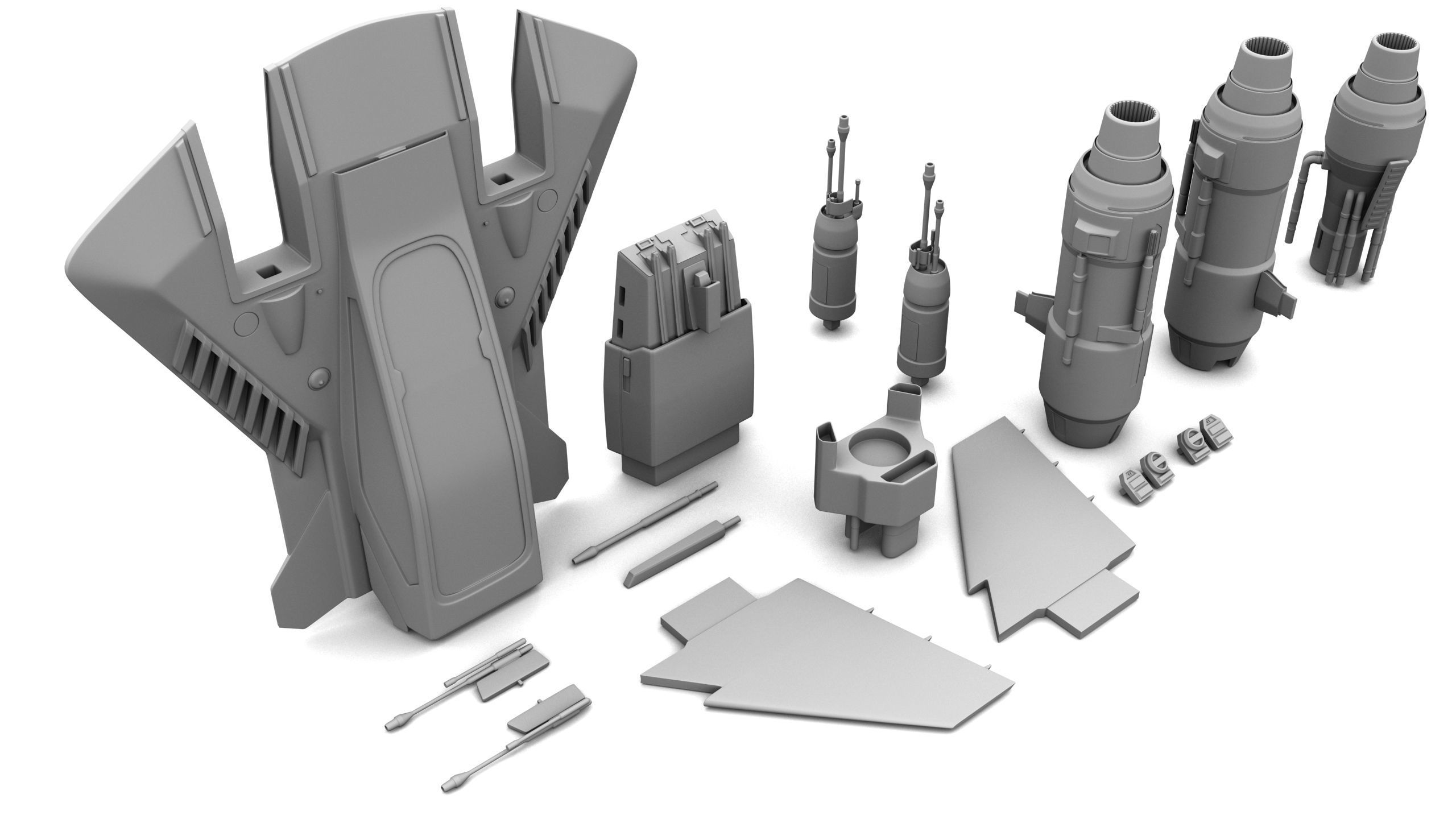 Pirate Snub Fighter 1 18th scale  3D print model_17