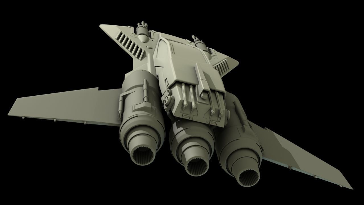 Pirate Snub Fighter 1 18th scale  3D print model_5
