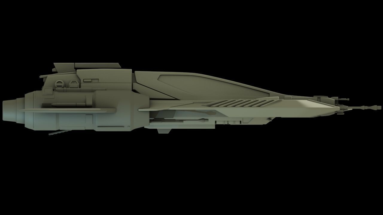 Pirate Snub Fighter 1 18th scale  3D print model_10