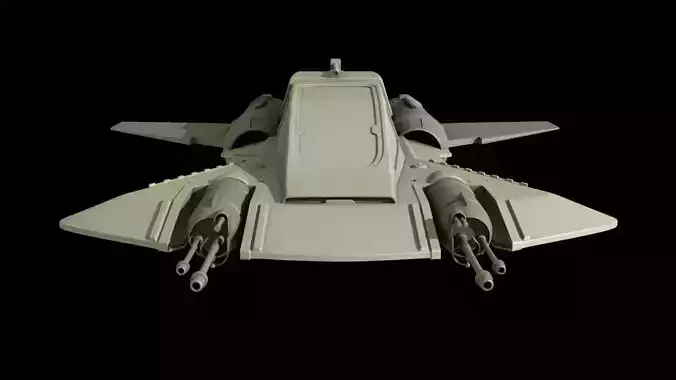 Star Wars The Mandalorian Pirate Snub Fighter 1 18th scale  3D print model