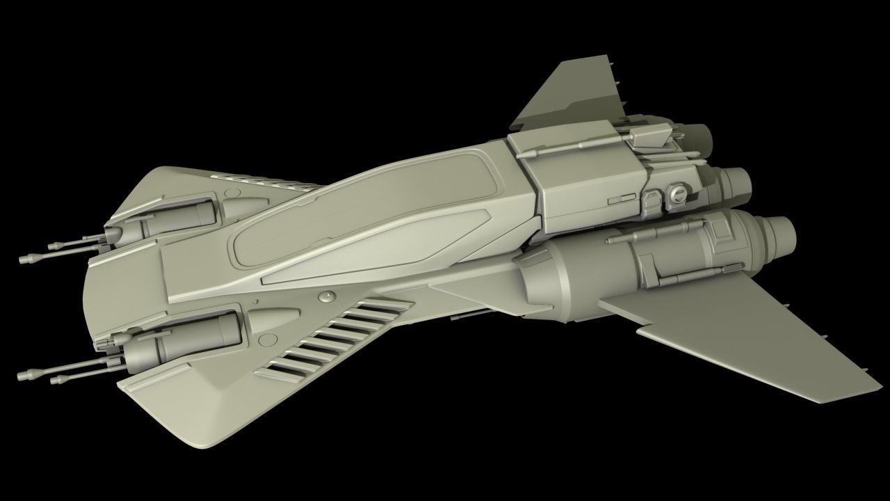 Pirate Snub Fighter 1 18th scale  3D print model_1
