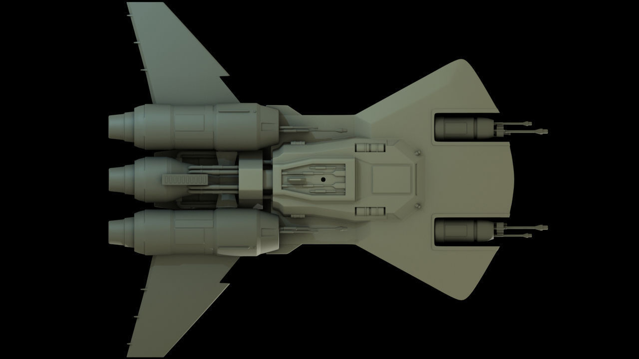 Pirate Snub Fighter 1 18th scale  3D print model_12