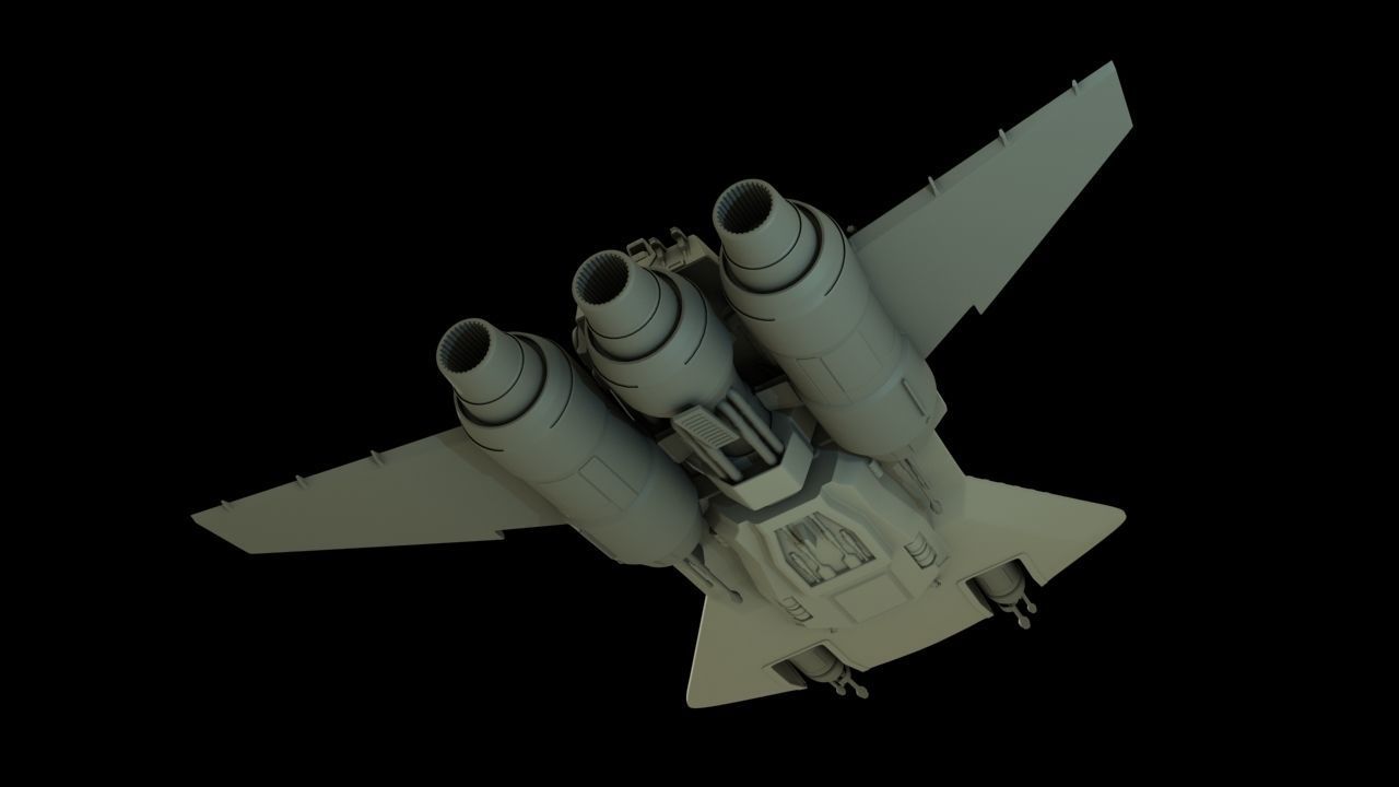 Pirate Snub Fighter 1 18th scale  3D print model_2