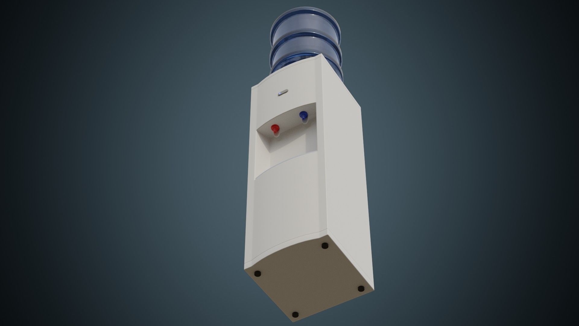 Water Cooler 1 Basic Low-poly 3D model_4