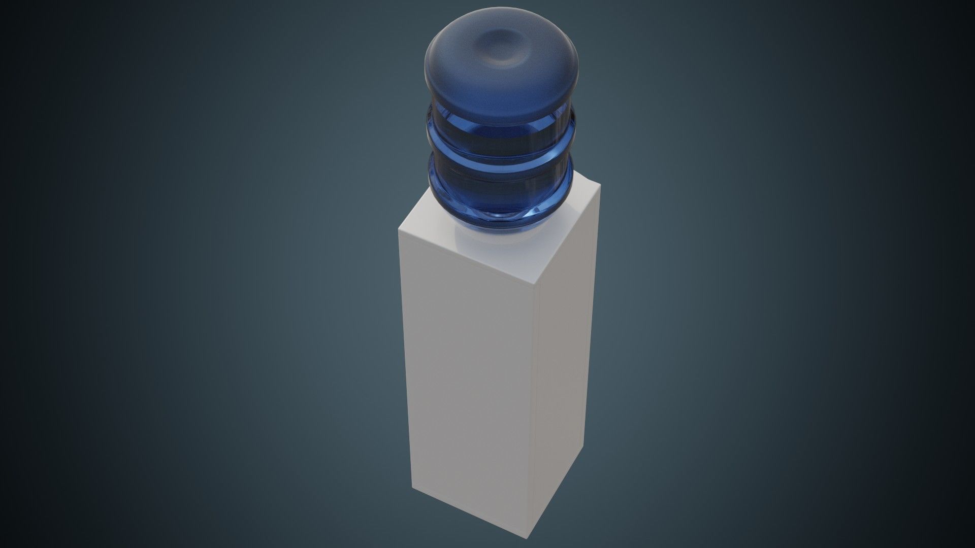 Water Cooler 1 Basic Low-poly 3D model_2