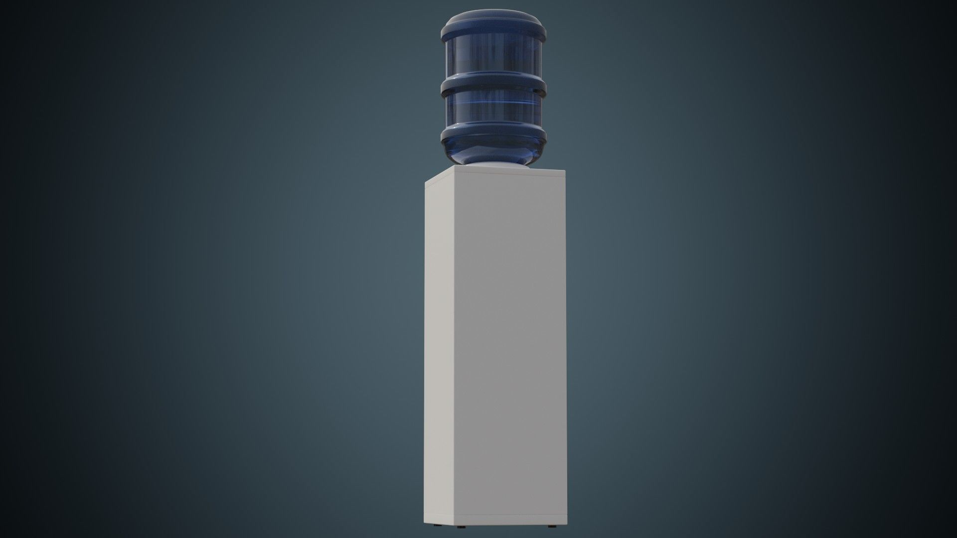Water Cooler 1 Basic Low-poly 3D model_3