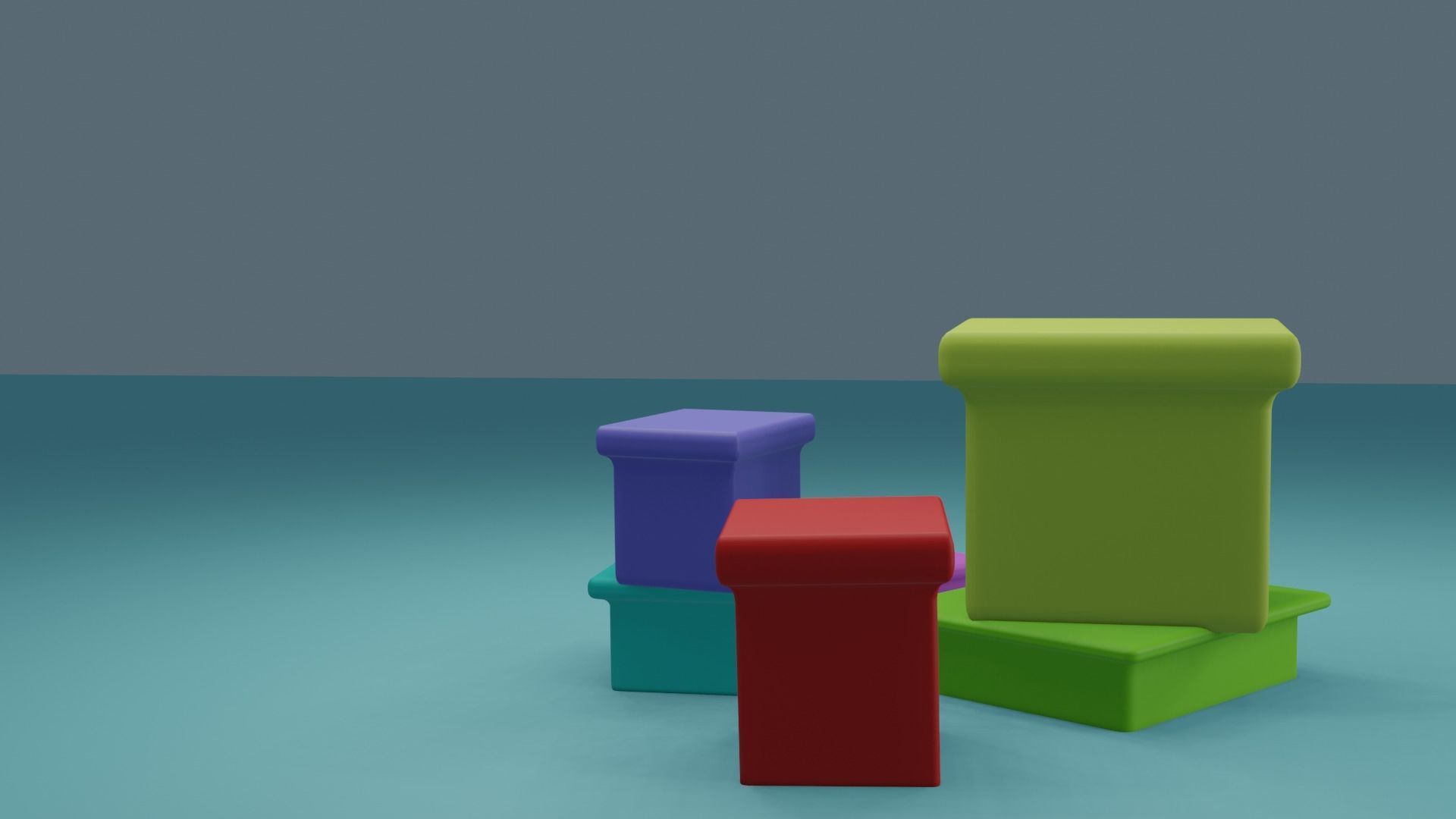 3D Gift Box Models 3D model_1