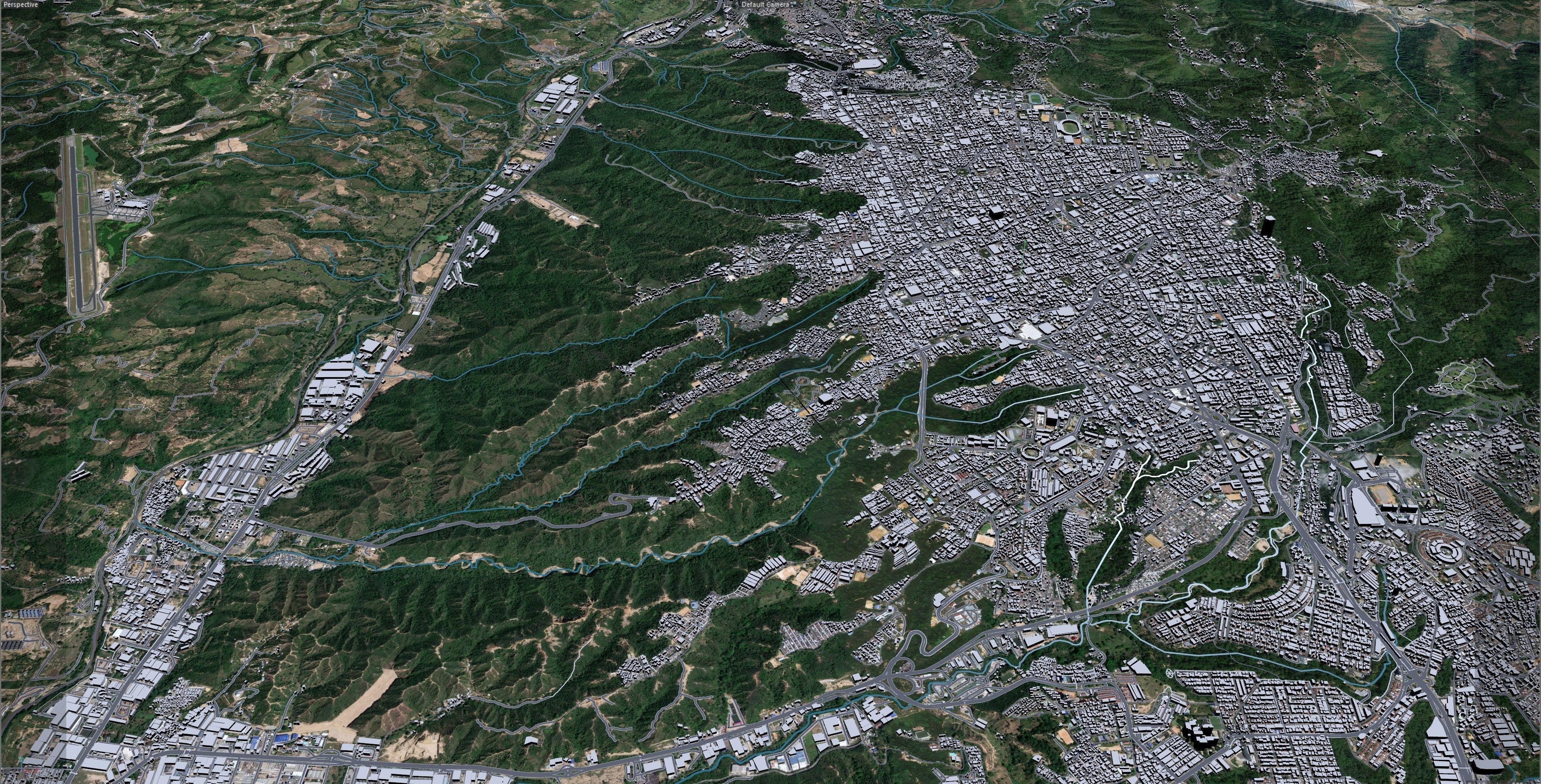 Bucaramanga Santander Colombia 15km Low-poly 3D model_11