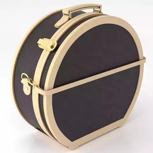 Steamline Starlet Hatbox Large Leather Black