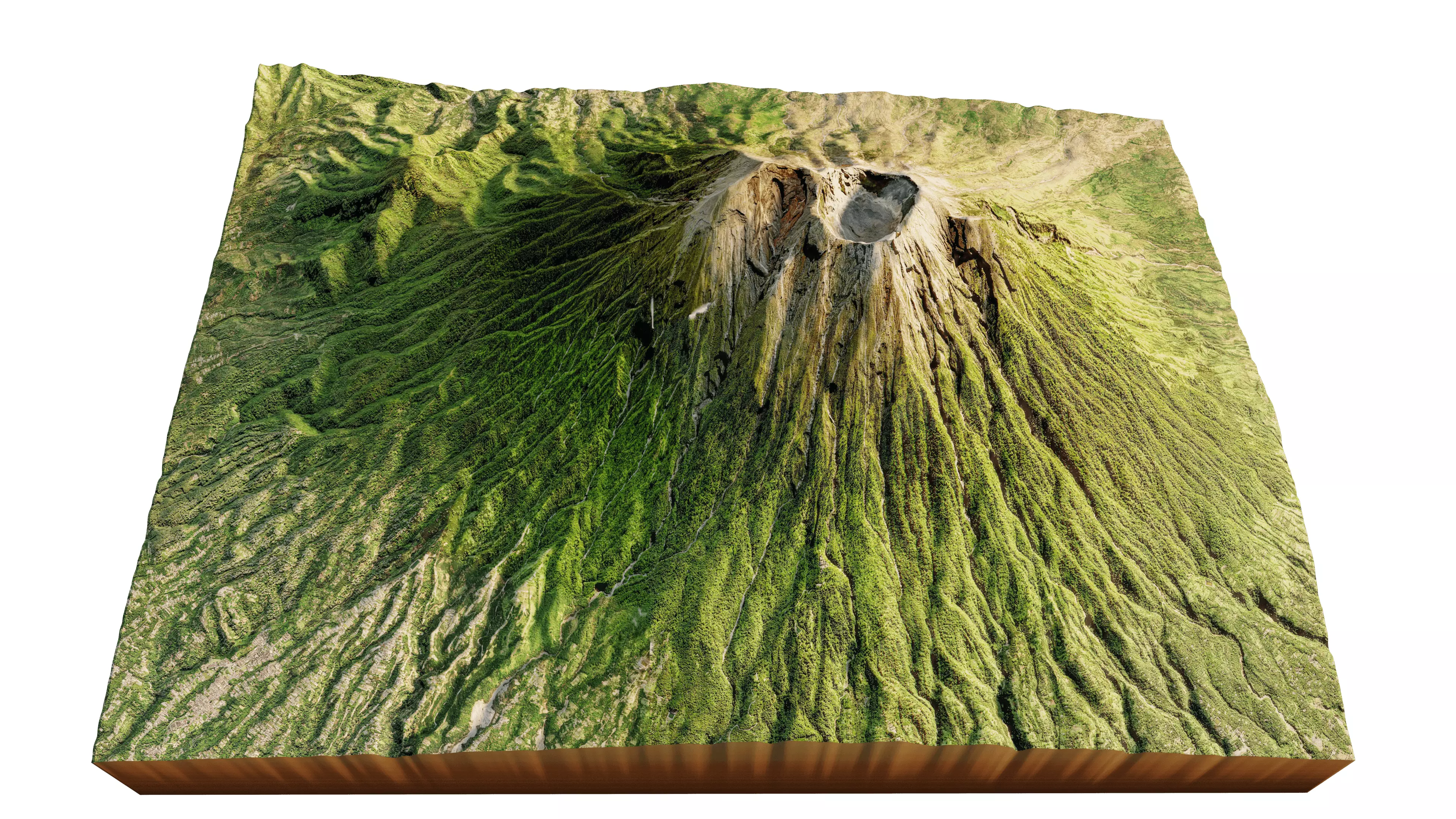Mount Agung 3d model terrain 3D model_0