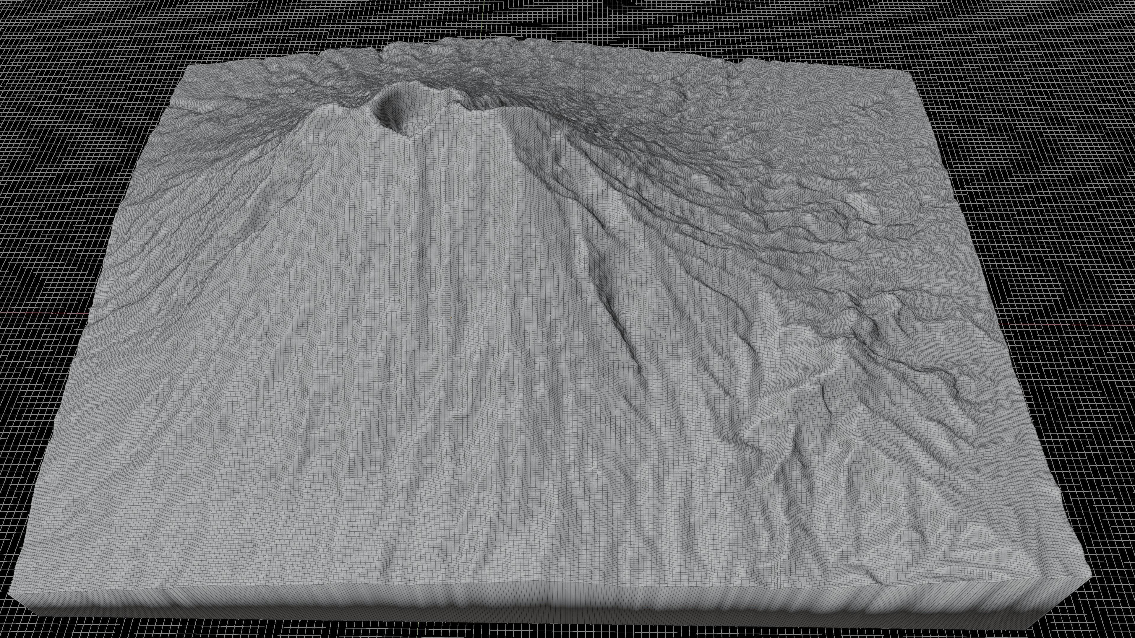 Mount Agung 3d model terrain 3D model_1