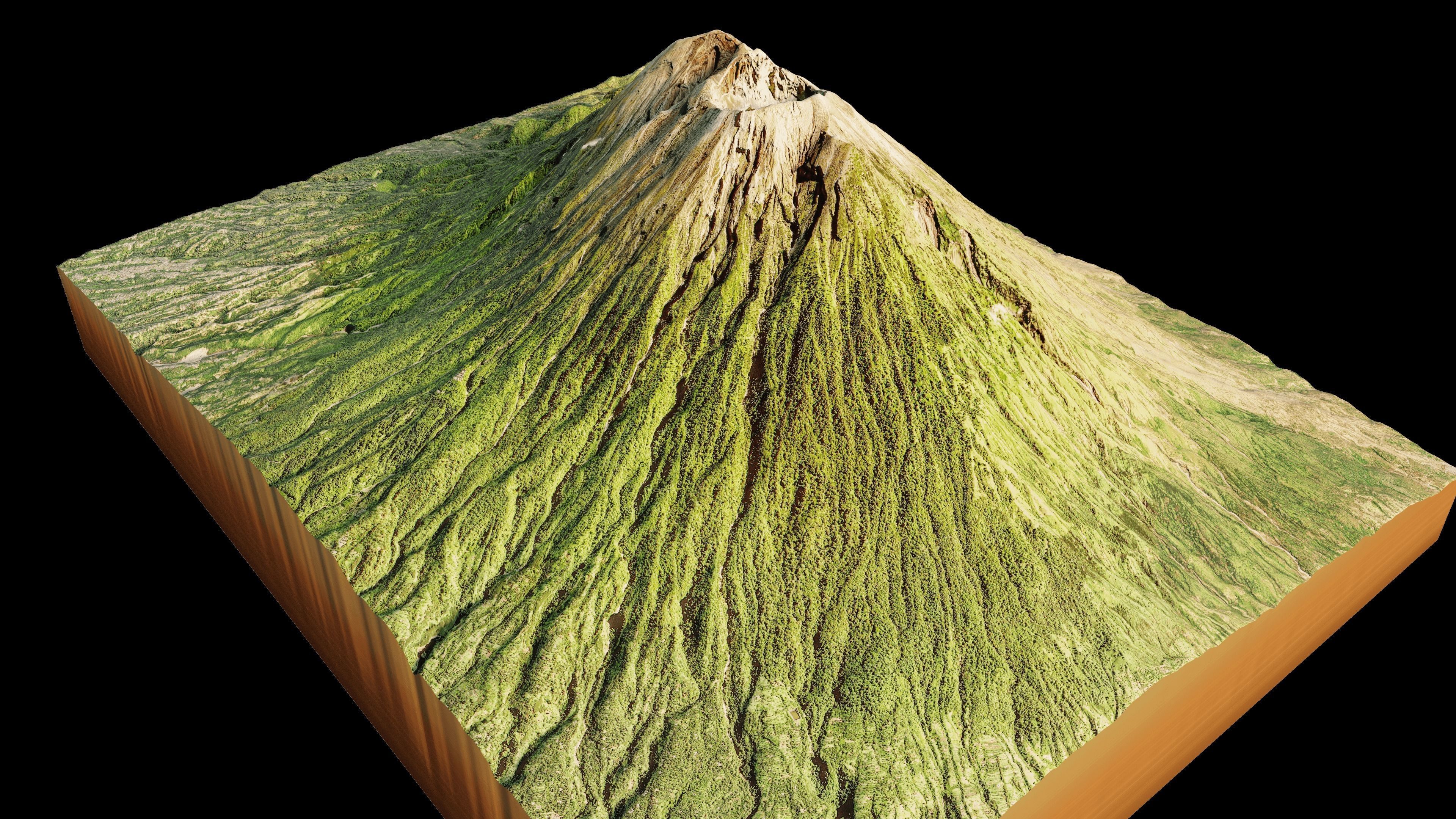 Mount Agung 3d model terrain 3D model_5