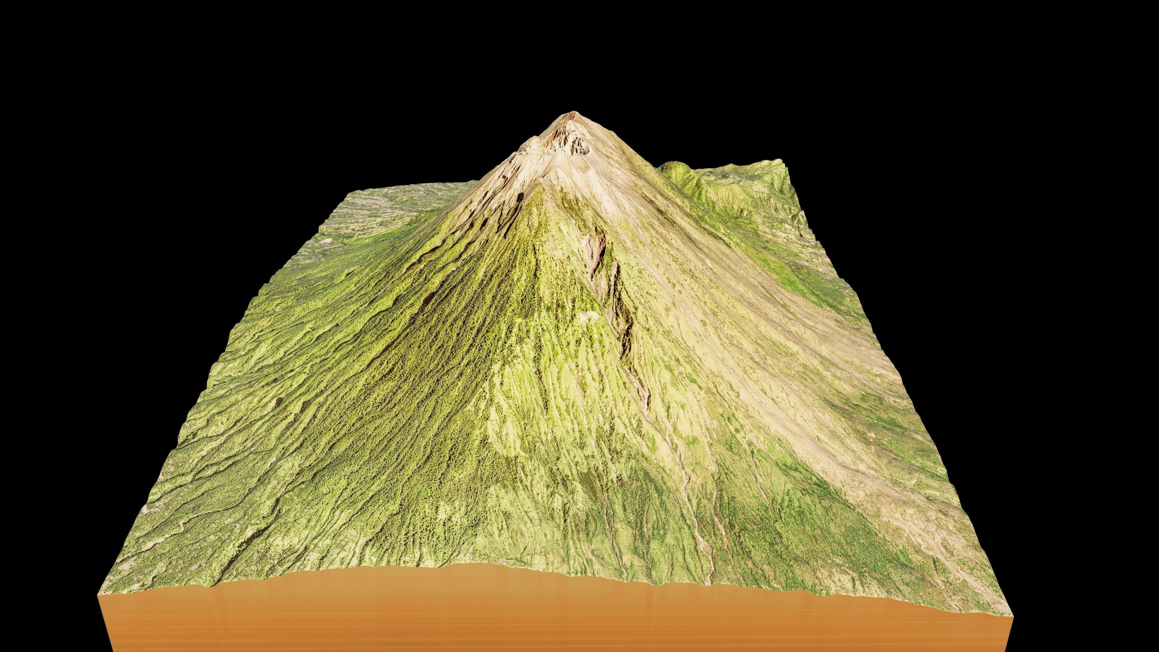 Mount Agung 3d model terrain 3D model_7