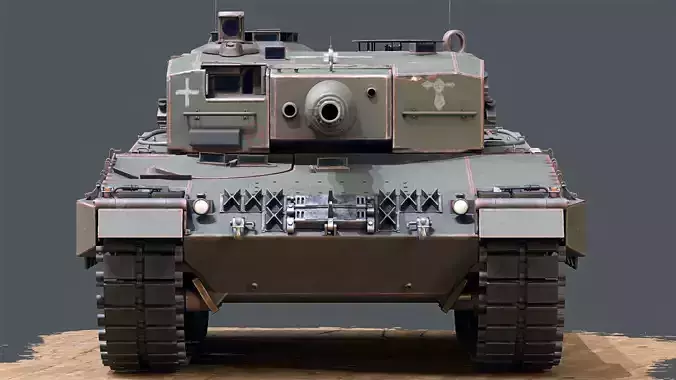 Leopard 2A4 Free low-poly 3D model