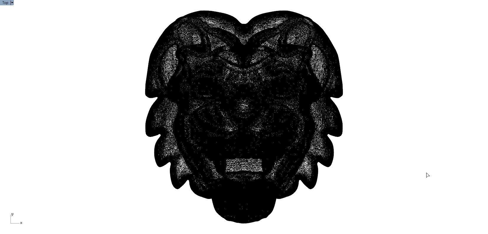 TIGER PENDENT 3D print model_10