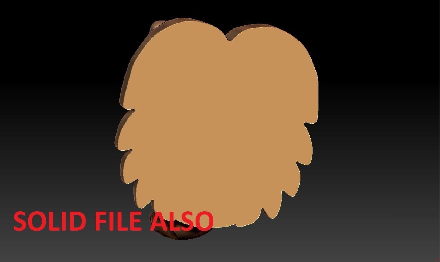 TIGER PENDENT 3D print model_5