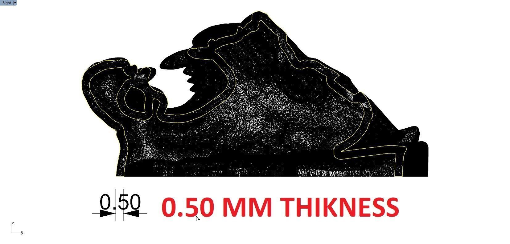 TIGER PENDENT 3D print model_6