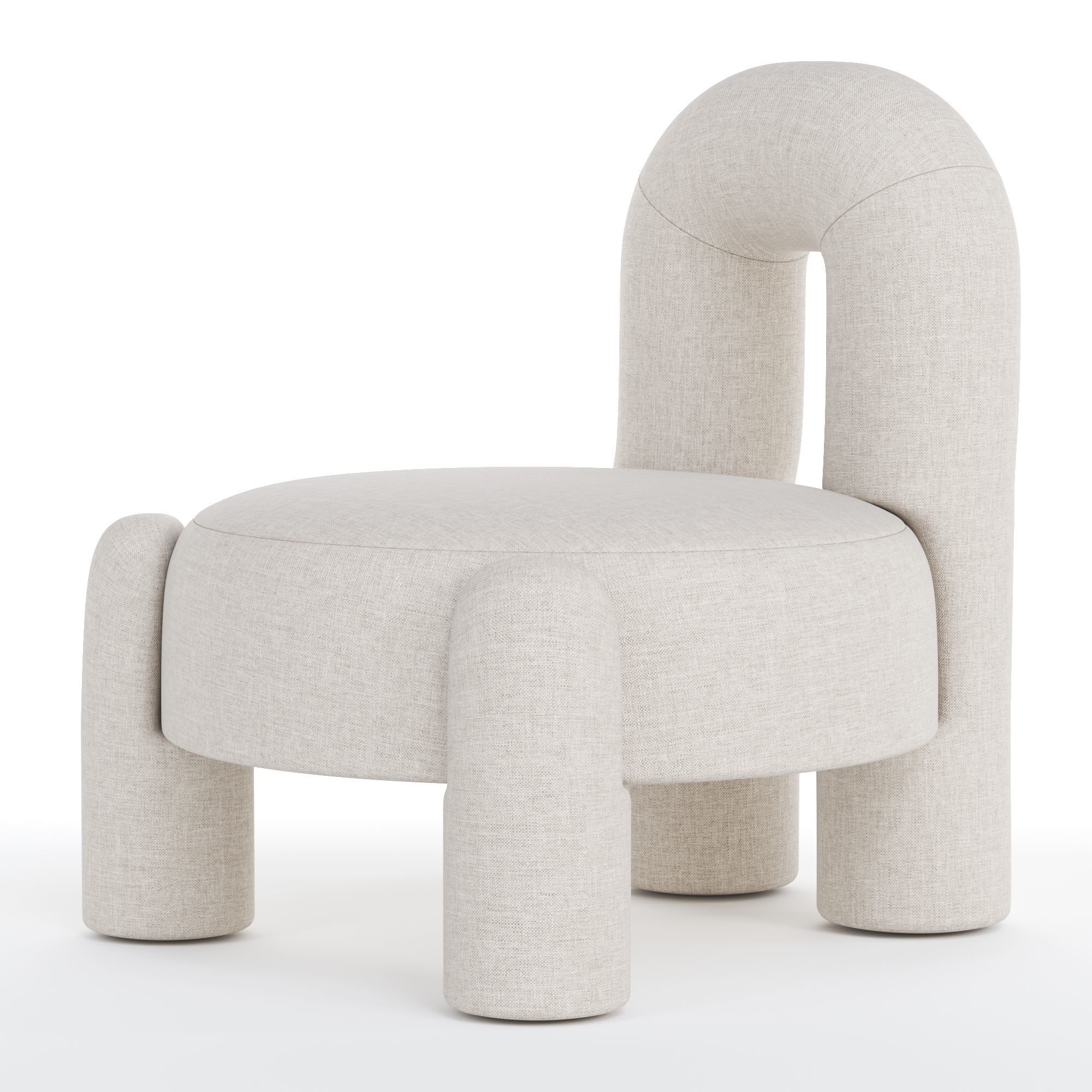 Modern Marlon Armchair by Dooq 3D model_3