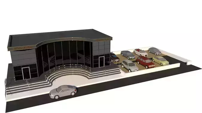 3d mall  Low-poly 3D model