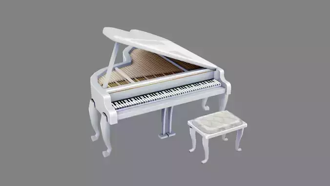 Cartoon piano