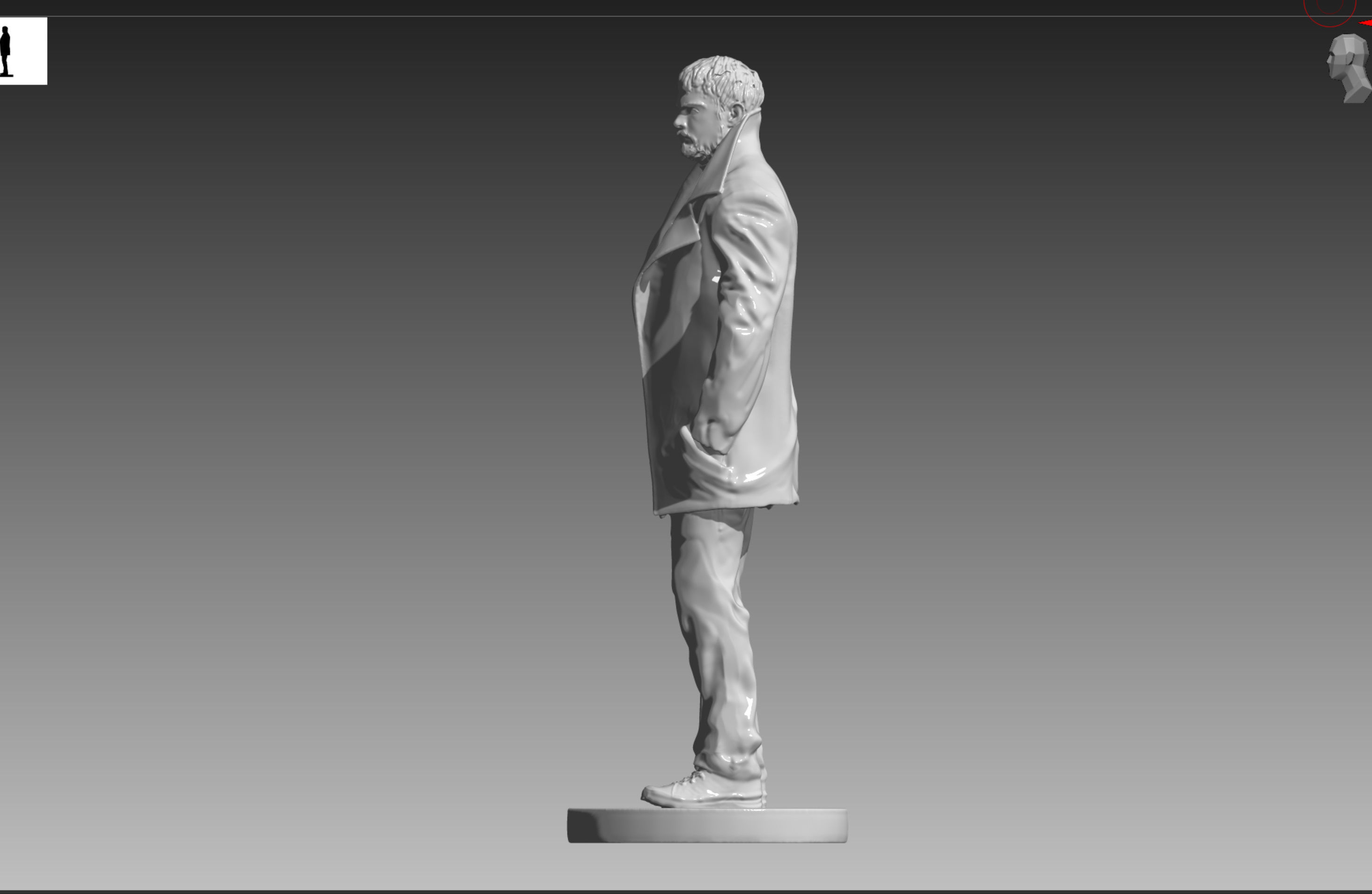 Chris Redfield Resident Evil Village OBJ and STL 3D print model_3