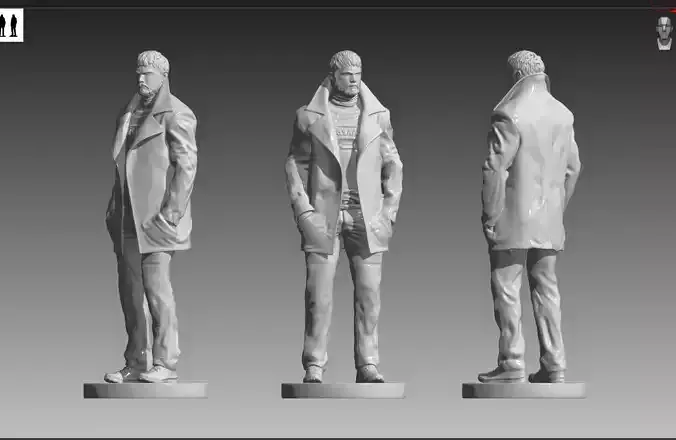 Chris Redfield Resident Evil Village OBJ and STL 3D print model