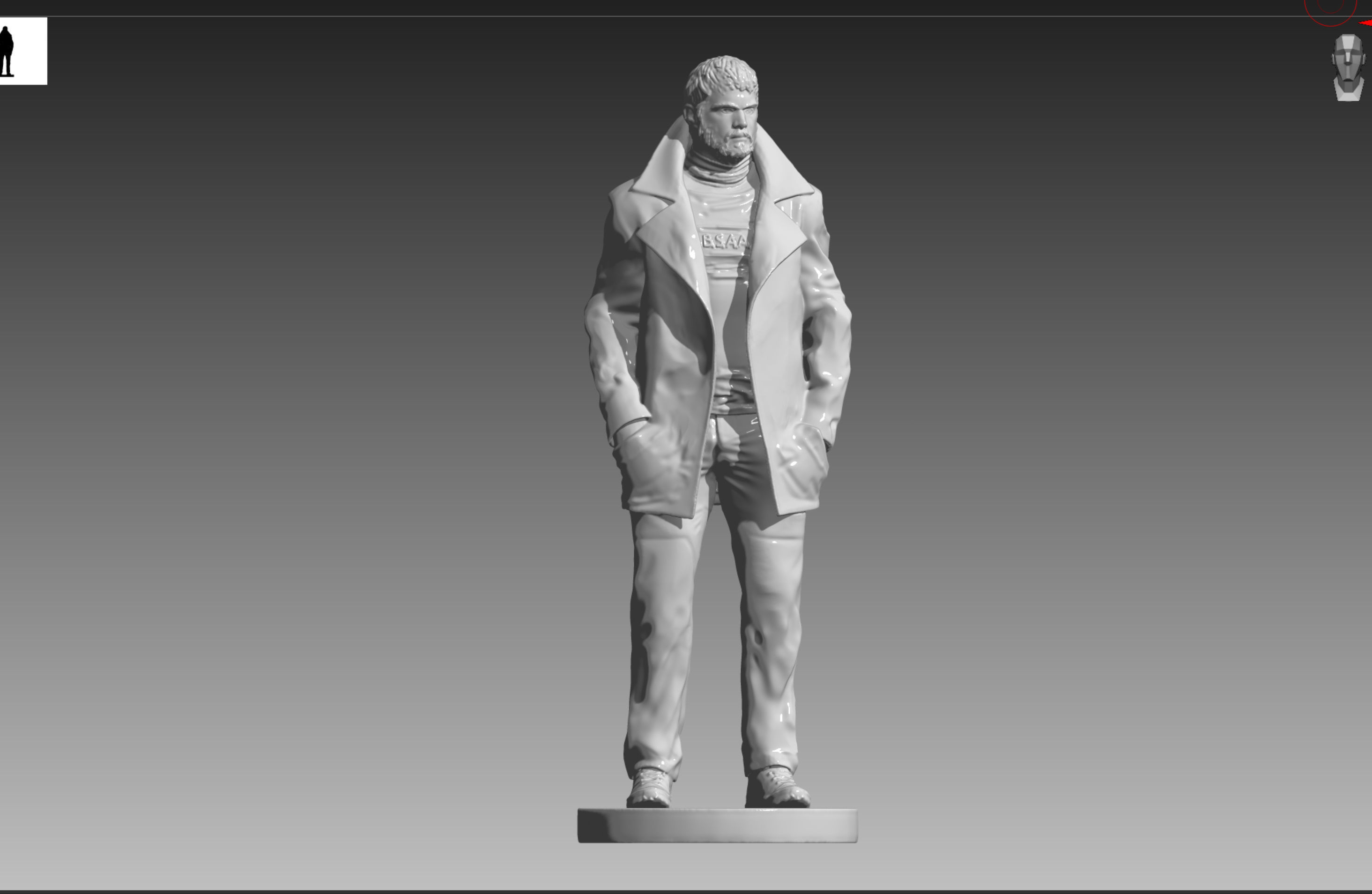 Chris Redfield Resident Evil Village OBJ and STL 3D print model_1