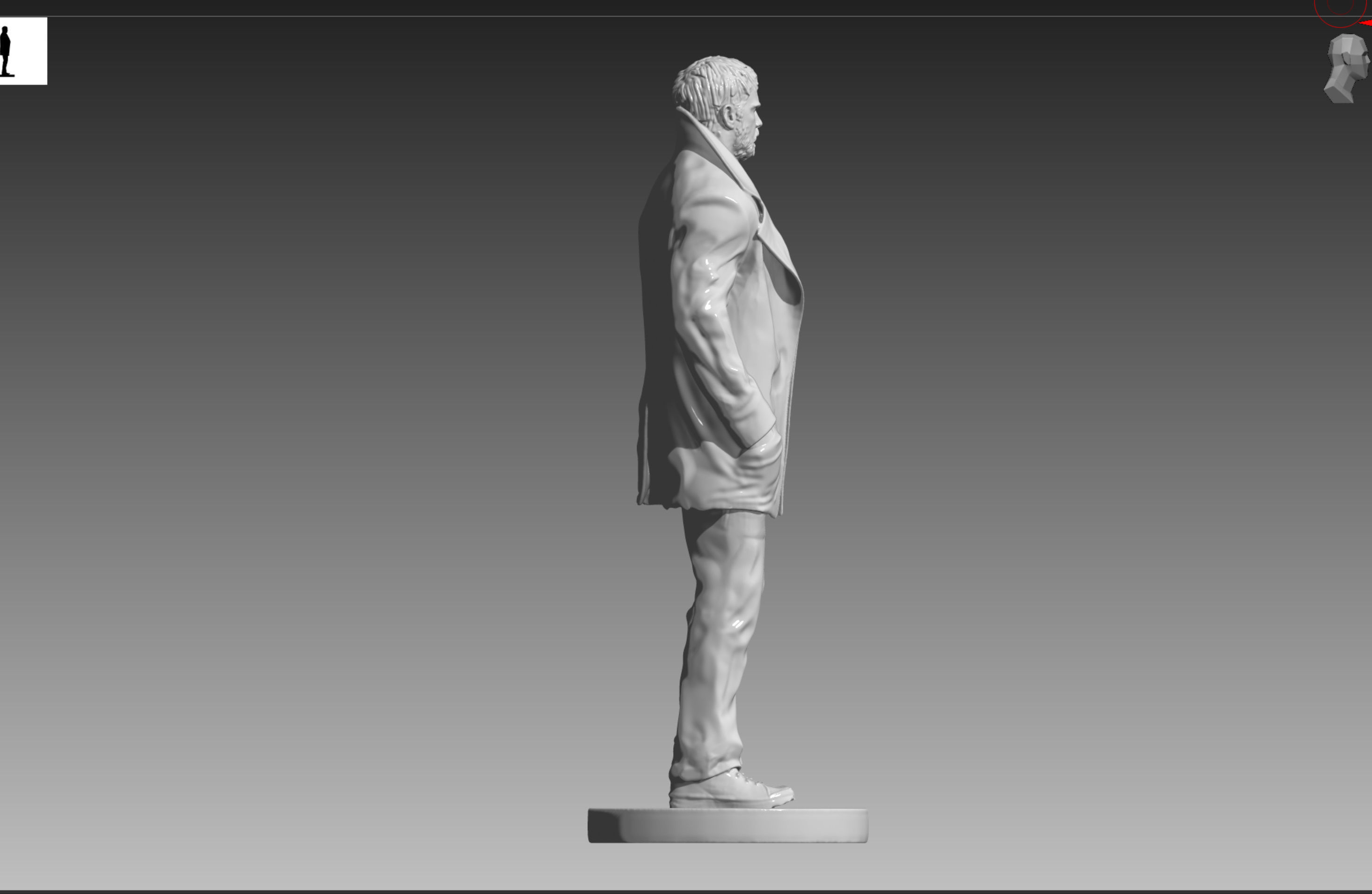 Chris Redfield Resident Evil Village OBJ and STL 3D print model_7
