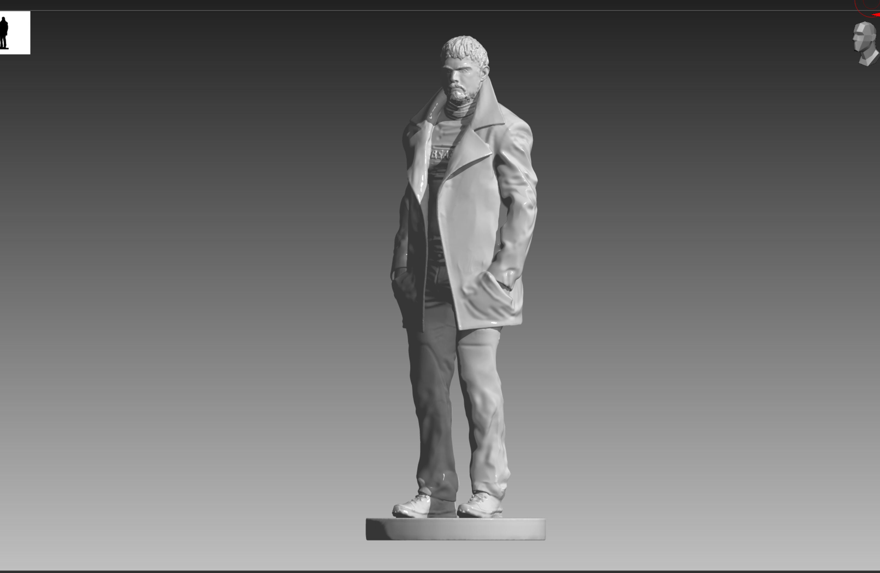 Chris Redfield Resident Evil Village OBJ and STL 3D print model_2