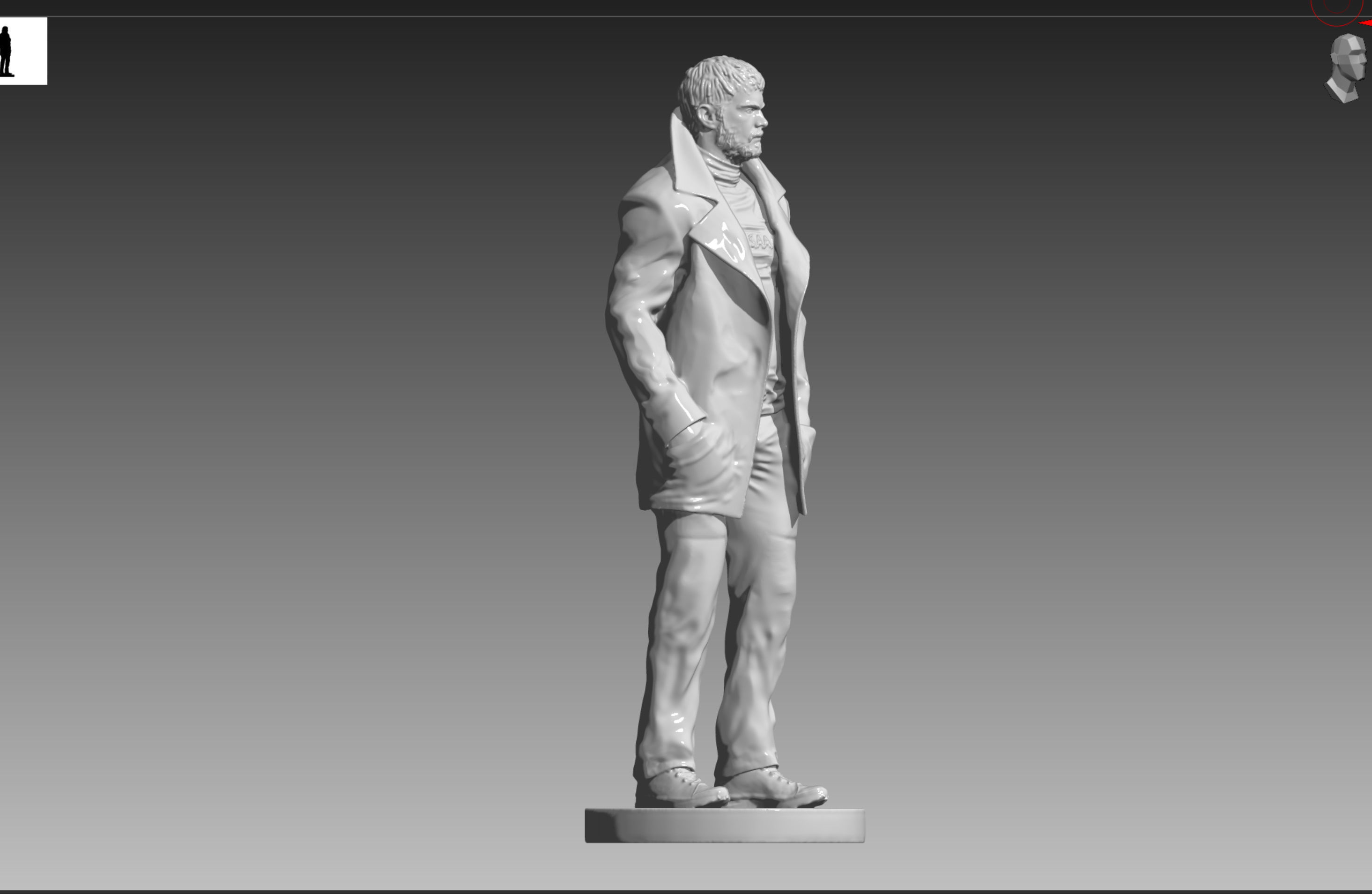 Chris Redfield Resident Evil Village OBJ and STL 3D print model_8