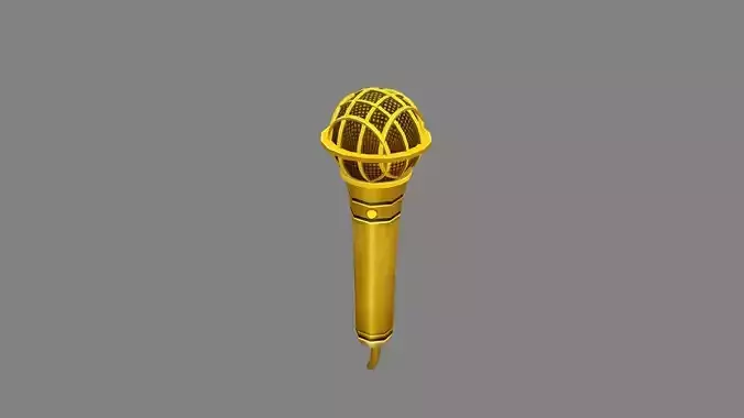 Gold microphone