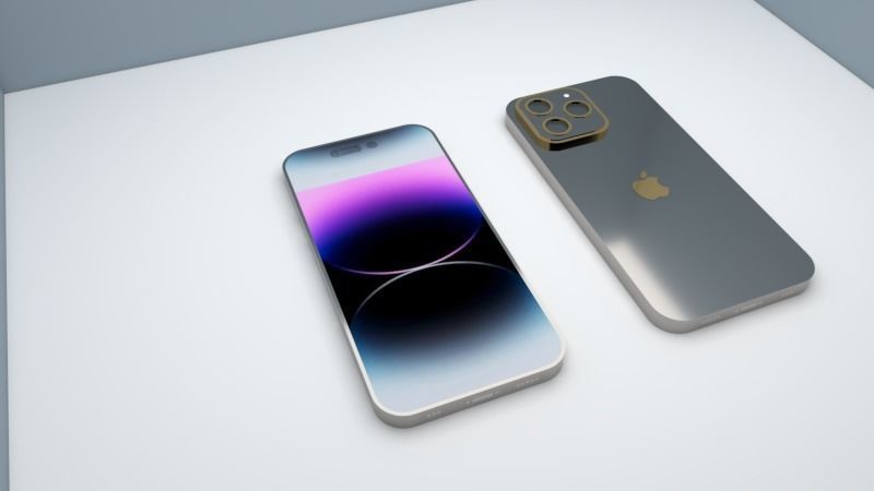 iPhone 14 Pro Max model Low-poly 3D model_1