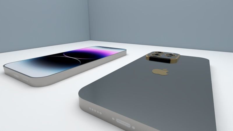 iPhone 14 Pro Max model Low-poly 3D model_2